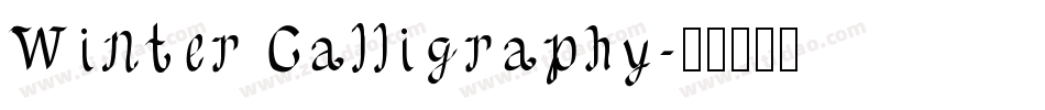 Winter Calligraphy字体转换